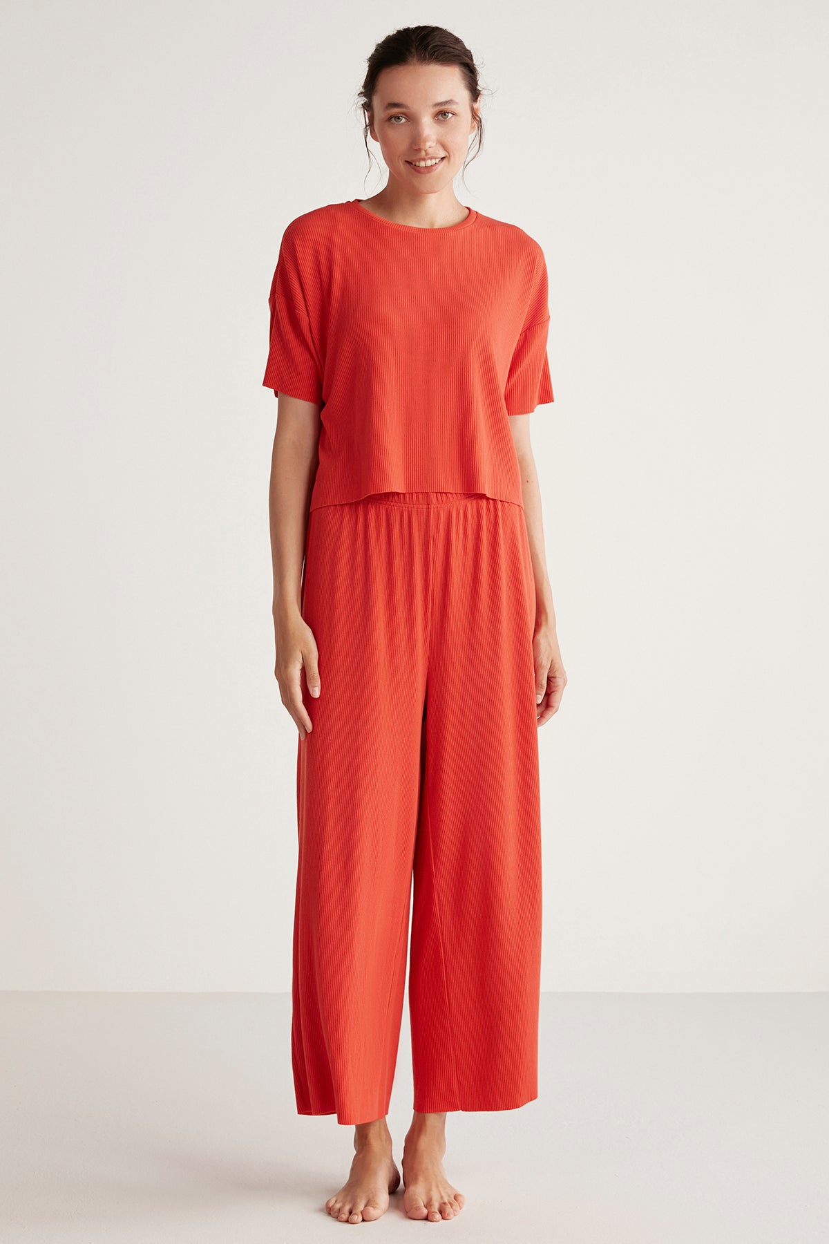 Ensemble femme orange uni