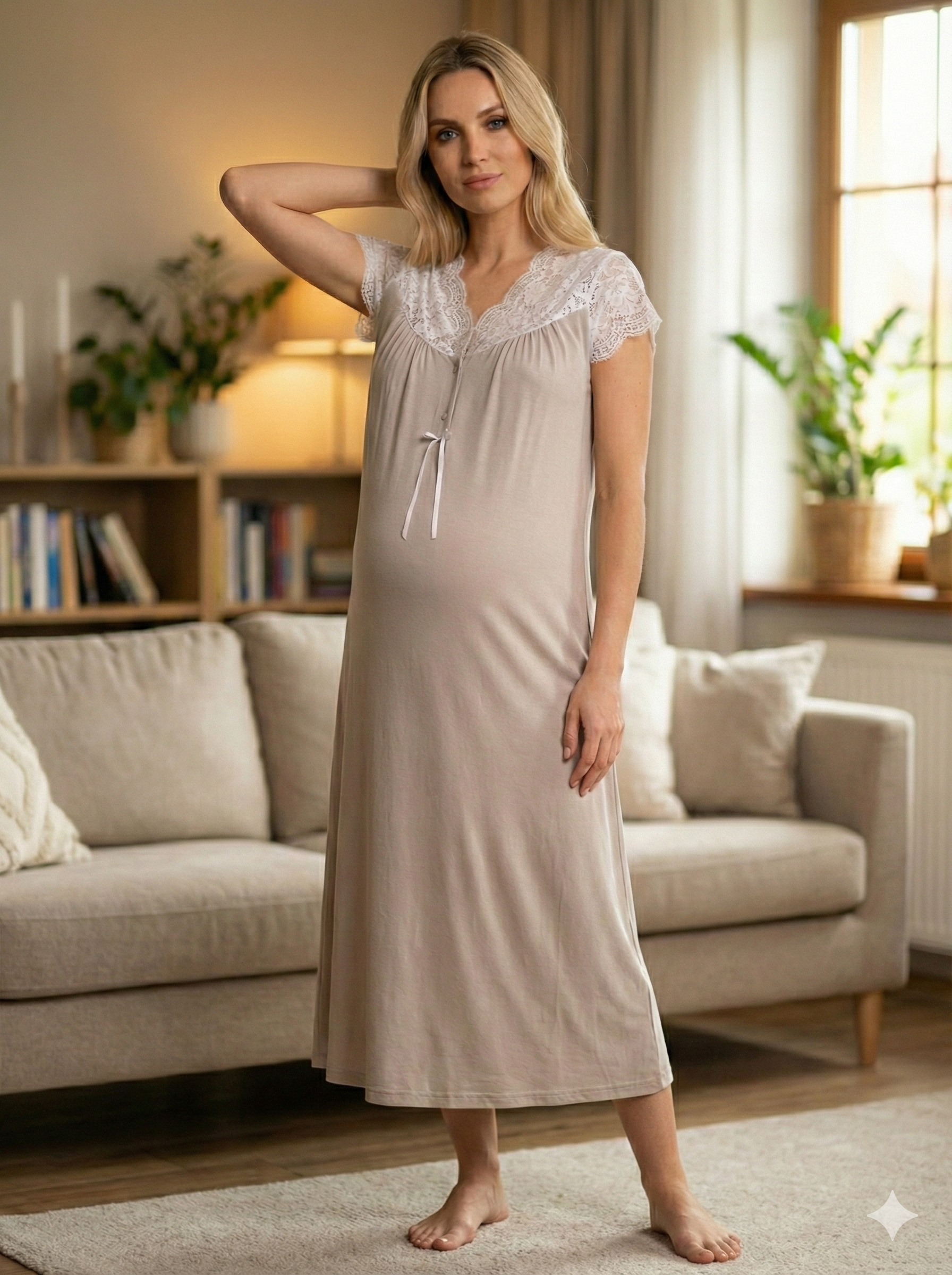 Éveil Doux - Robe maternité -  Douceur naissante et élégance apaisante