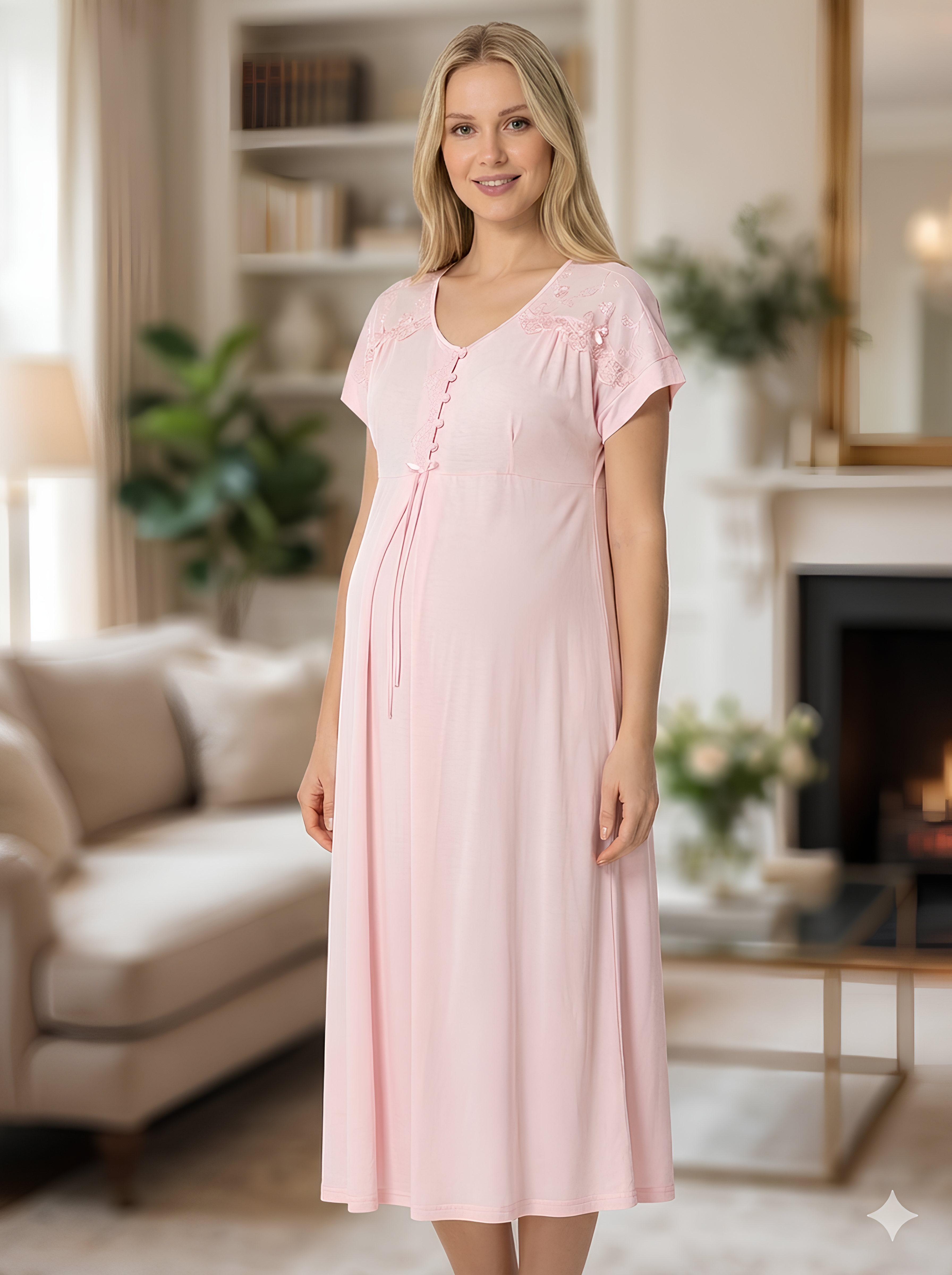 Voile de Tendresse - Ensemble 3 Pcs maternité - Douceur veloutée et Silhouette fluide