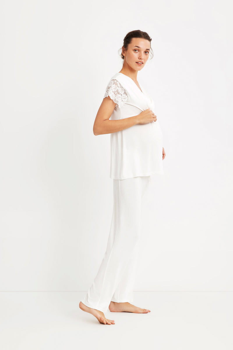 Pyjama maternité blanc NC