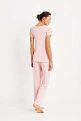 Pyjama maternité rose